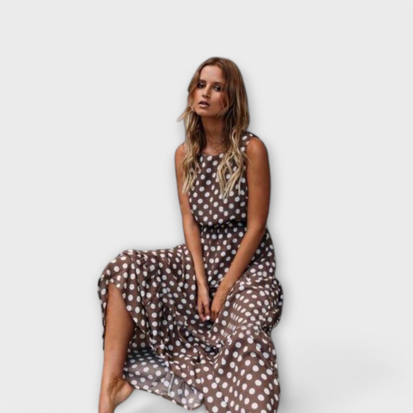 Lian™ | Robe Midi Boho à Pois