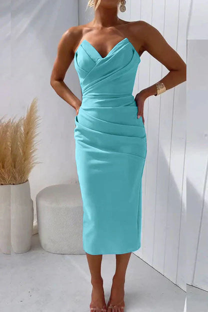 Nur™ | Robe Midi Sans Dos