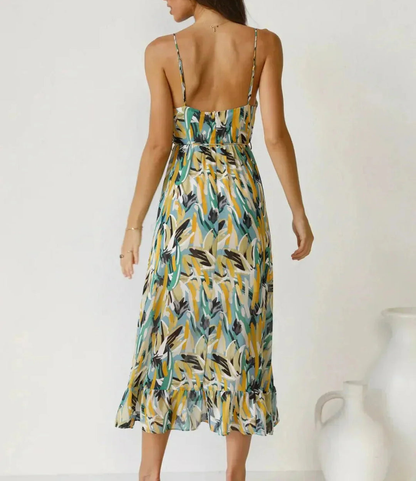 La Scintilla | Robe Midi Couleur Éclatante