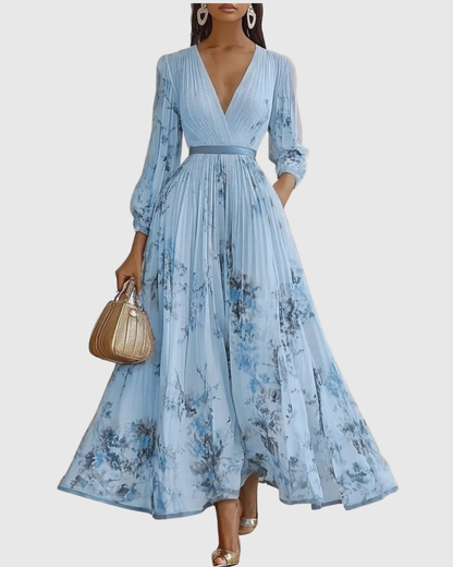 Rowella | Élégant Robe Maxi Plissée