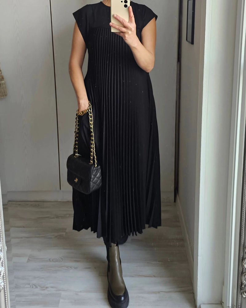 La Scintilla | Robe Plissée Sans Manches