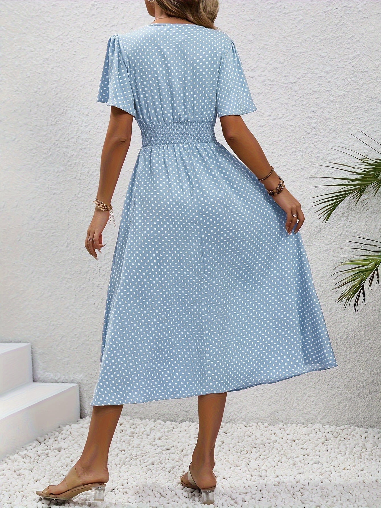 La Scintilla | Robe Élégante Pois Élisa