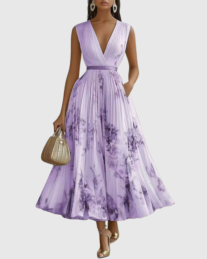 Rowella | Élégant Robe Maxi Plissée