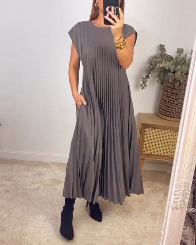 La Scintilla | Robe Plissée Sans Manches