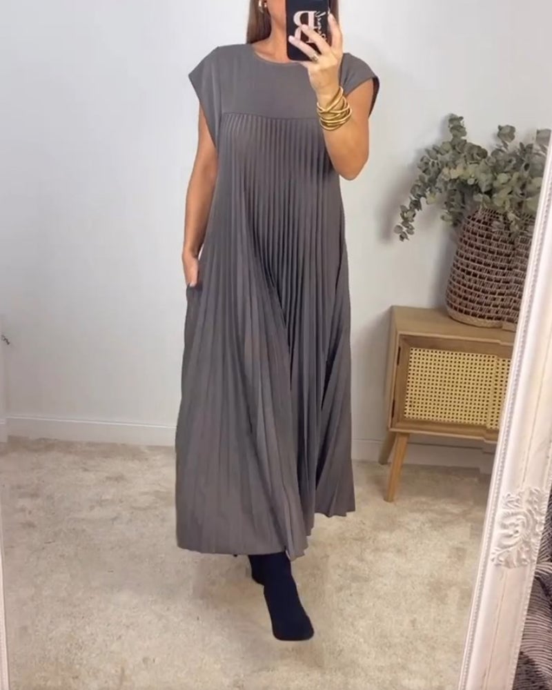 La Scintilla | Robe Plissée Sans Manches