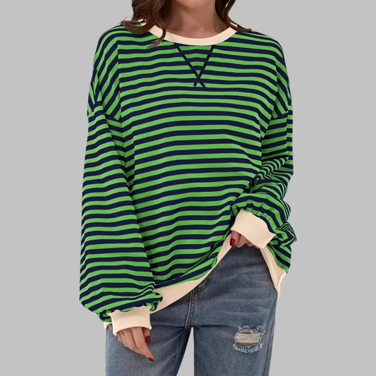Chloe - Pull Rayé Décontracté