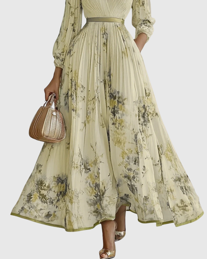 Rowella | Élégant Robe Maxi Plissée