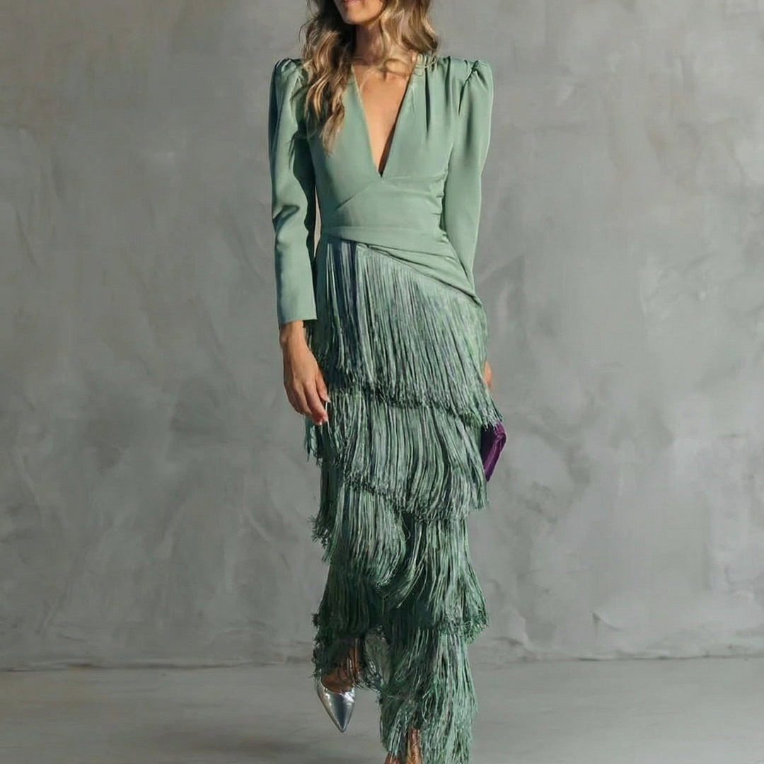 La Scintilla | Robe Élégante Franges Élise
