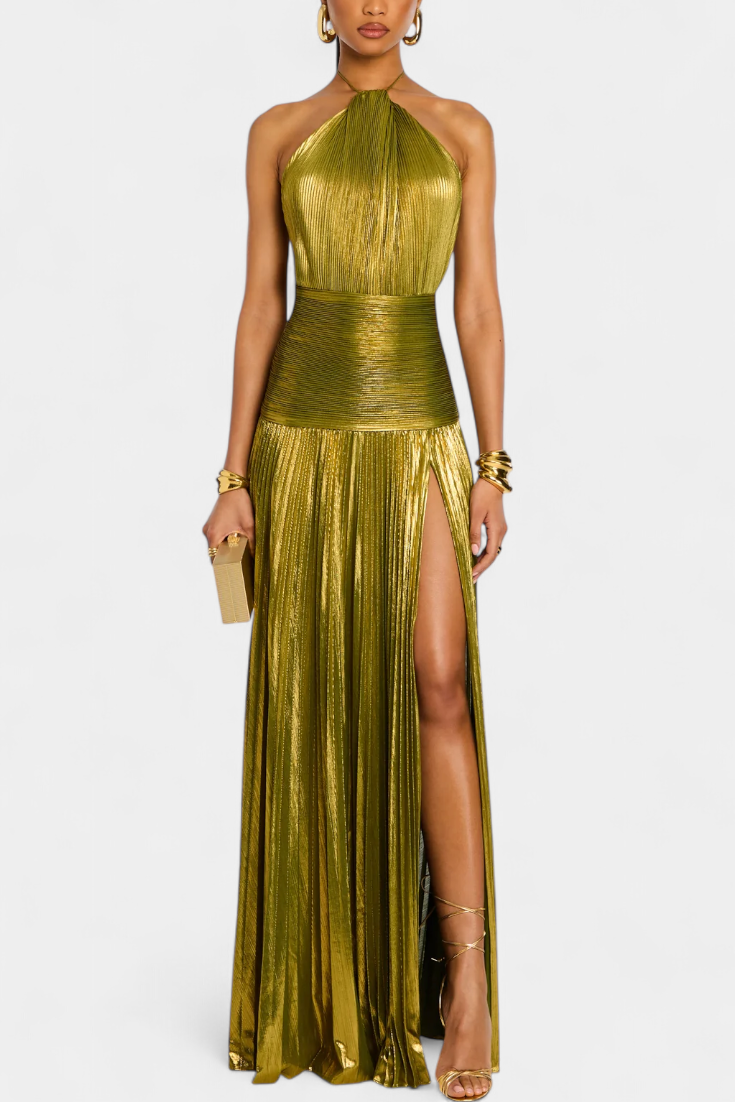 La Scintilla | Robe Maxi Éclat Doré