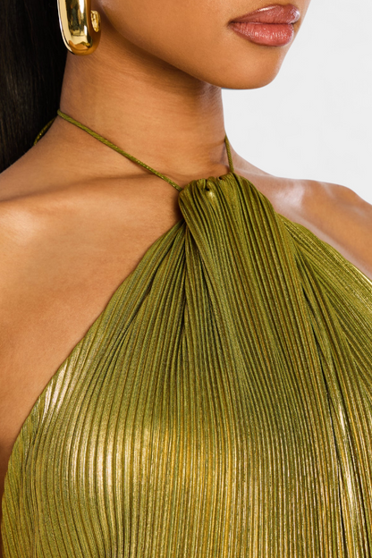 La Scintilla | Robe Maxi Éclat Doré