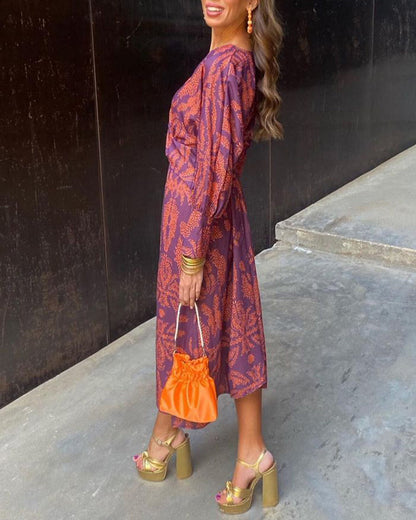 La Scintilla | Robe Midi Élégance Florale