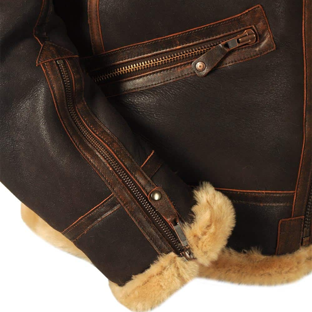 Maverick - Manteau En Cuir Élégant