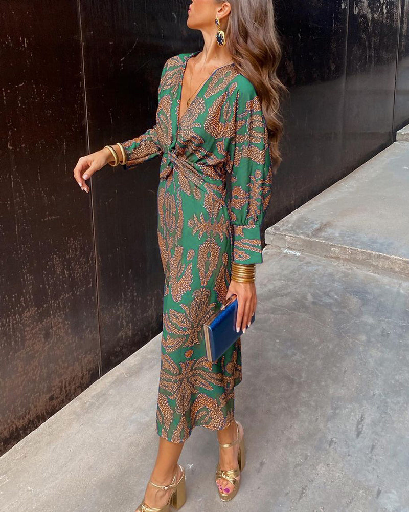 La Scintilla | Robe Midi Élégance Florale