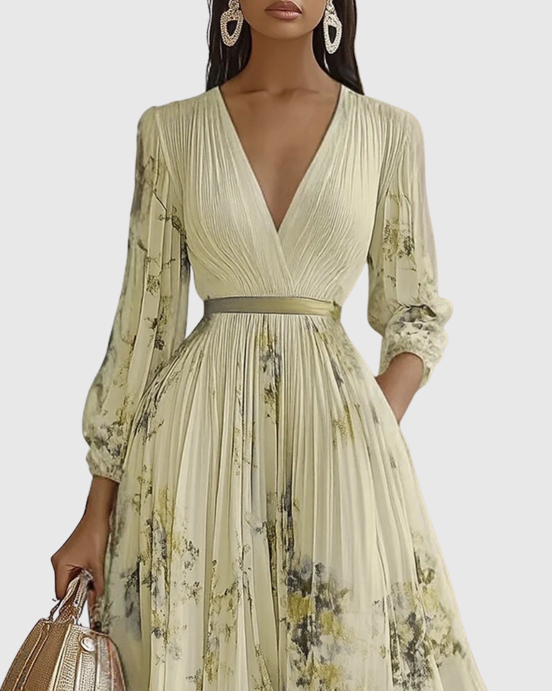 Rowella | Élégant Robe Maxi Plissée