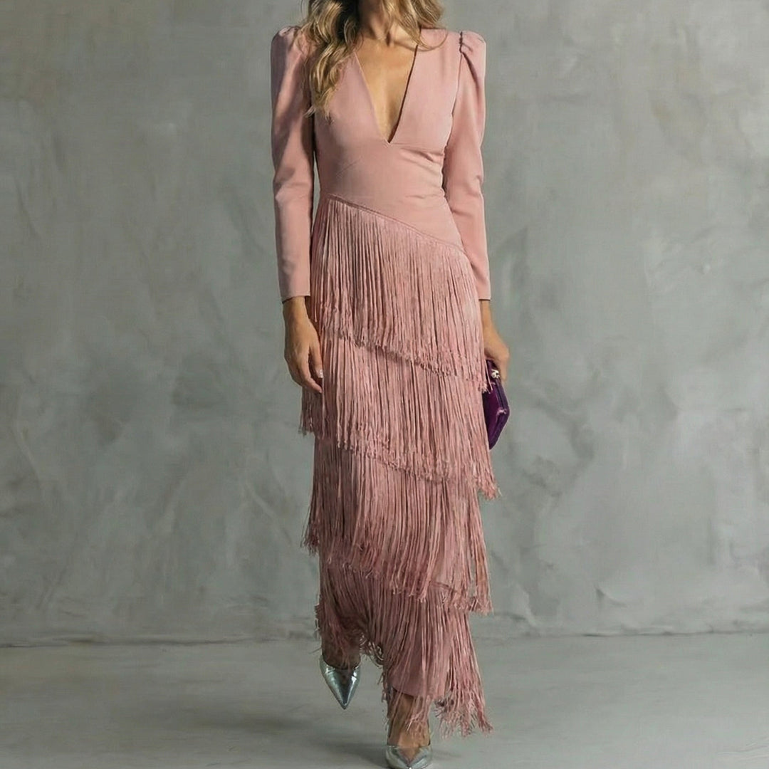 La Scintilla | Robe Élégante Franges Élise