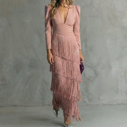 La Scintilla | Robe Élégante Franges Élise