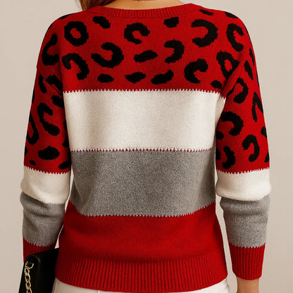 Pascaline - Sweat Imprimé Panthère Chic