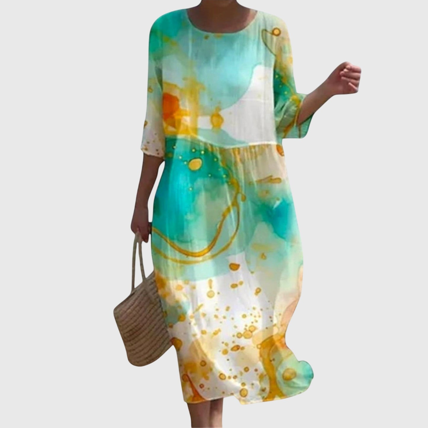 Elena™ | Robe Maxi Florale Élégante