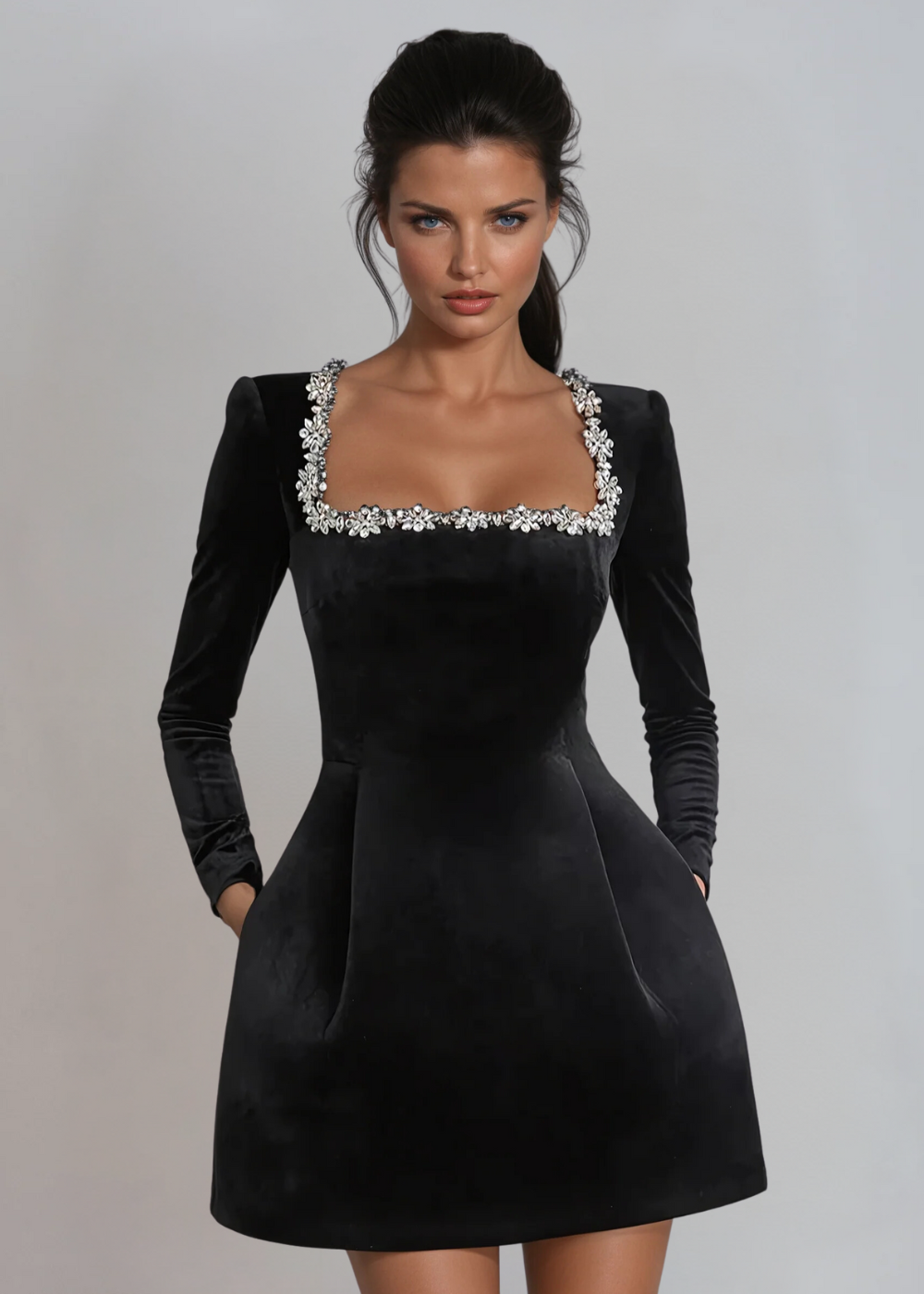 La Scintilla | ROBE MINI EN VELOURS
