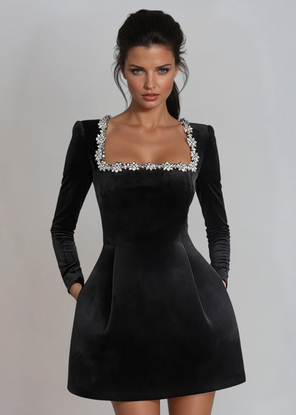 La Scintilla | ROBE MINI EN VELOURS