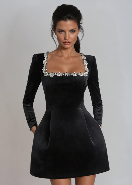 La Scintilla | ROBE MINI EN VELOURS
