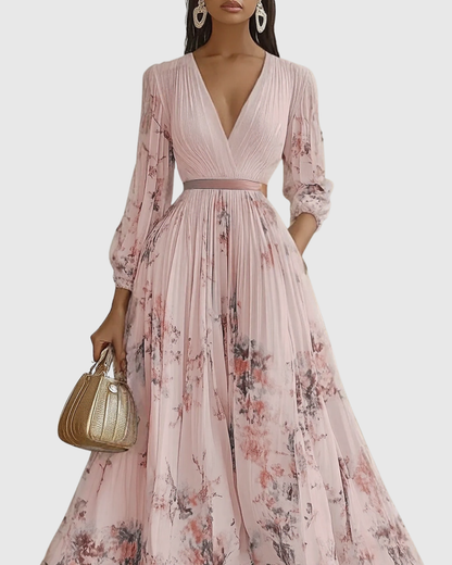 Rowella | Élégant Robe Maxi Plissée