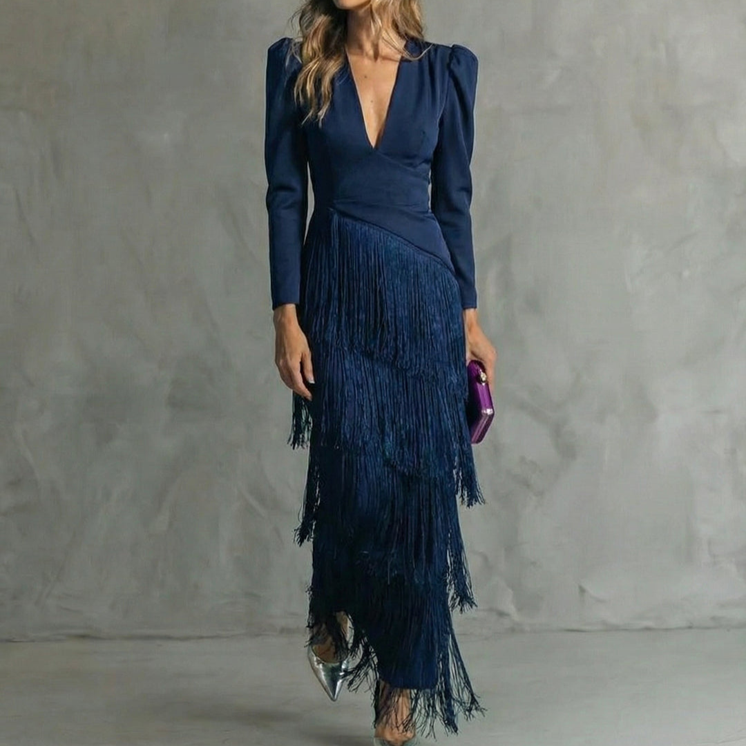 La Scintilla | Robe Élégante Franges Élise