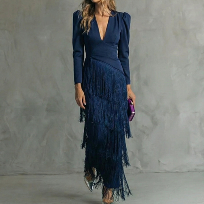 La Scintilla | Robe Élégante Franges Élise