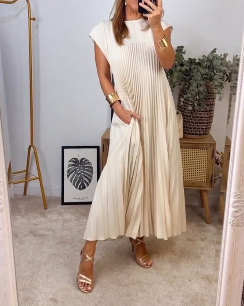 La Scintilla | Robe Plissée Sans Manches