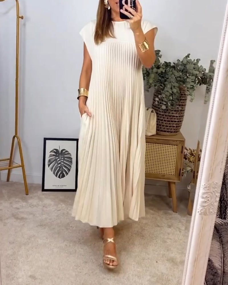 La Scintilla | Robe Plissée Sans Manches