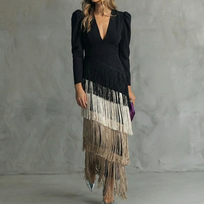 La Scintilla | Robe Élégante Franges Élise