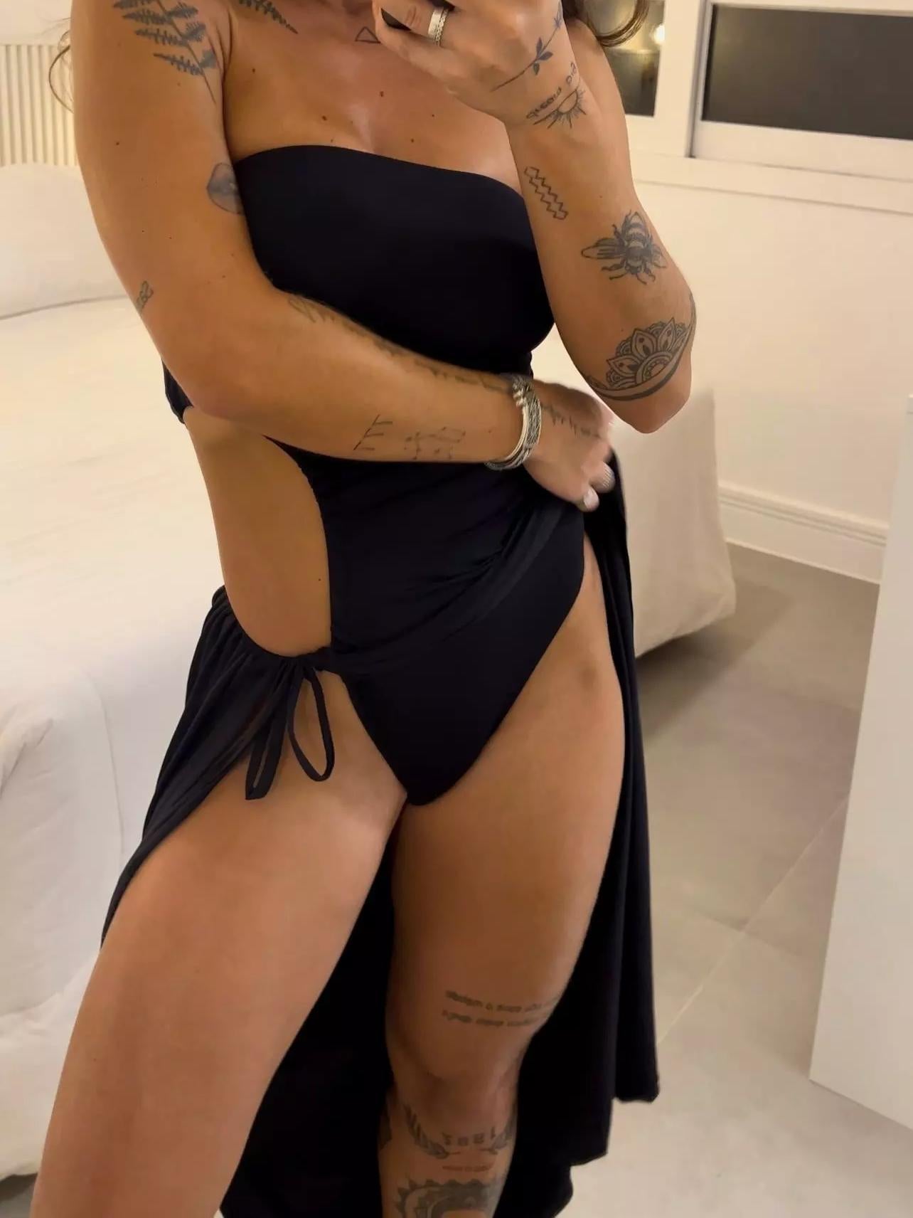 Luna Libre – Chic Black Bodycon Evening Dress
