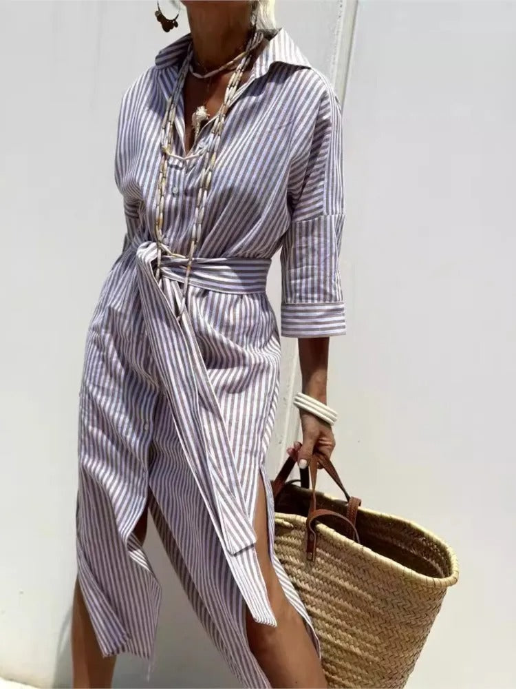 Grace™ | Robe Rayée Légère