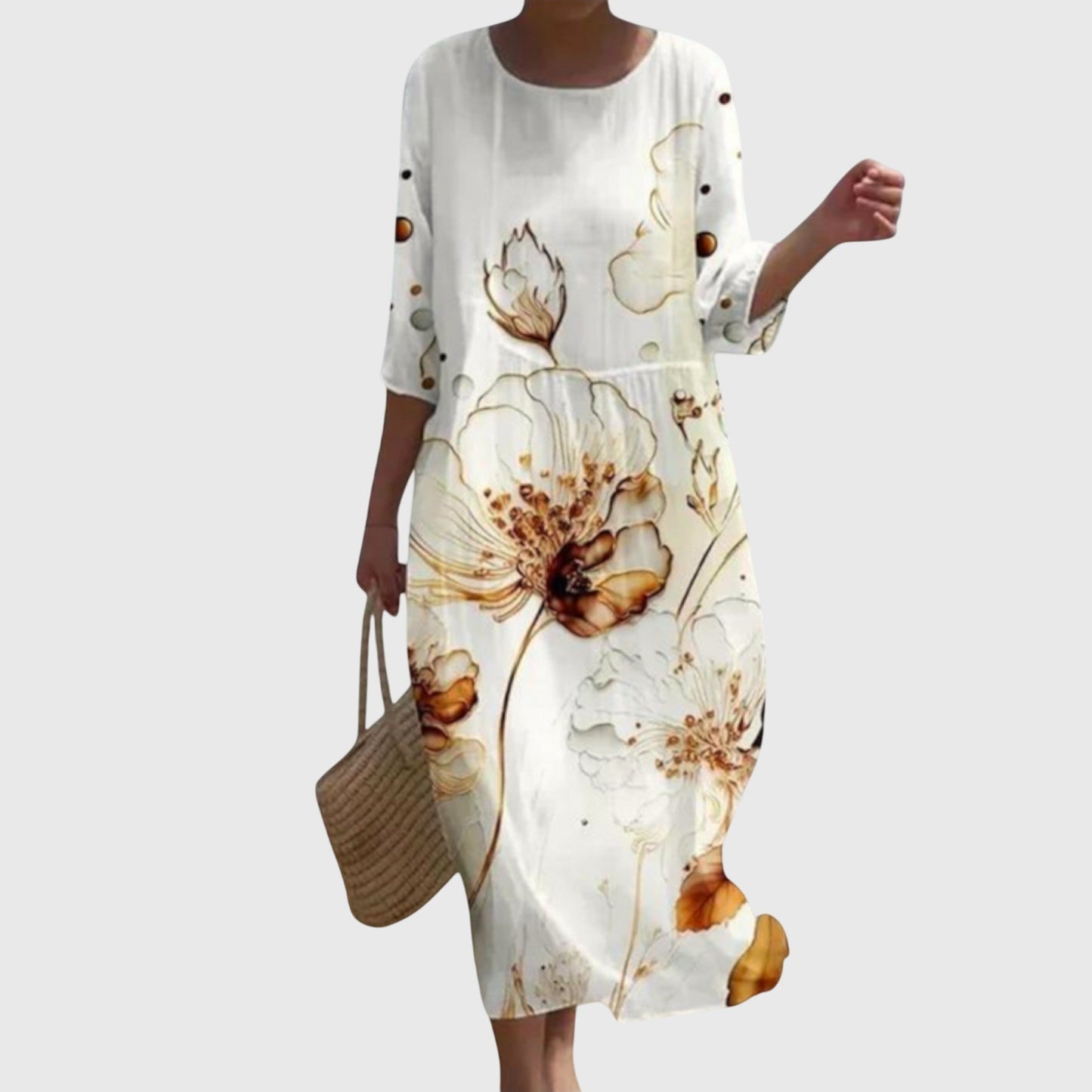 Elena™ | Robe Maxi Florale Élégante