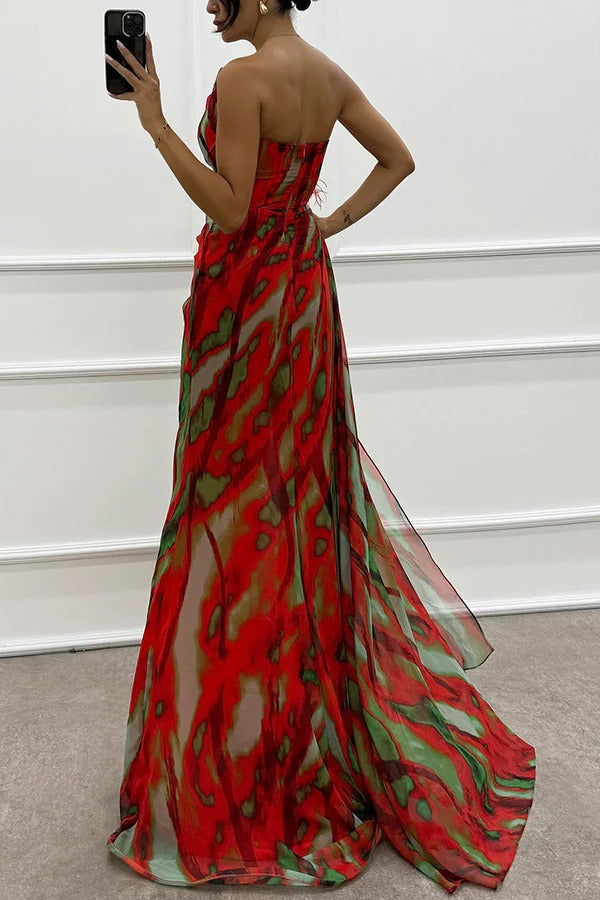 Mia™ | Robe Drapée Vibrante