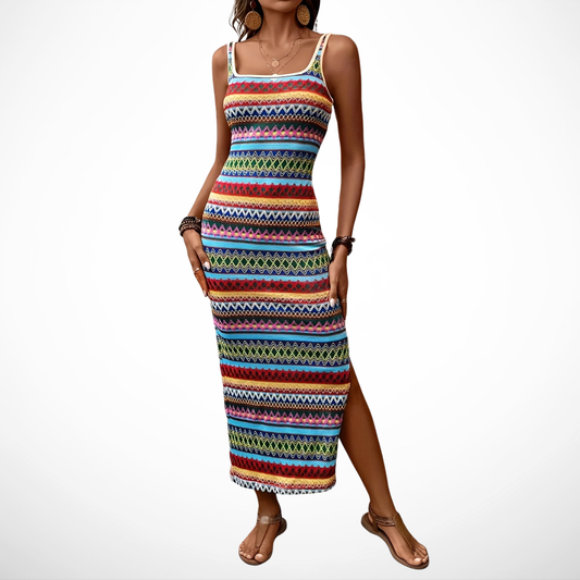 La Scintilla | Robe Longue Bohémienne Colorée Maya