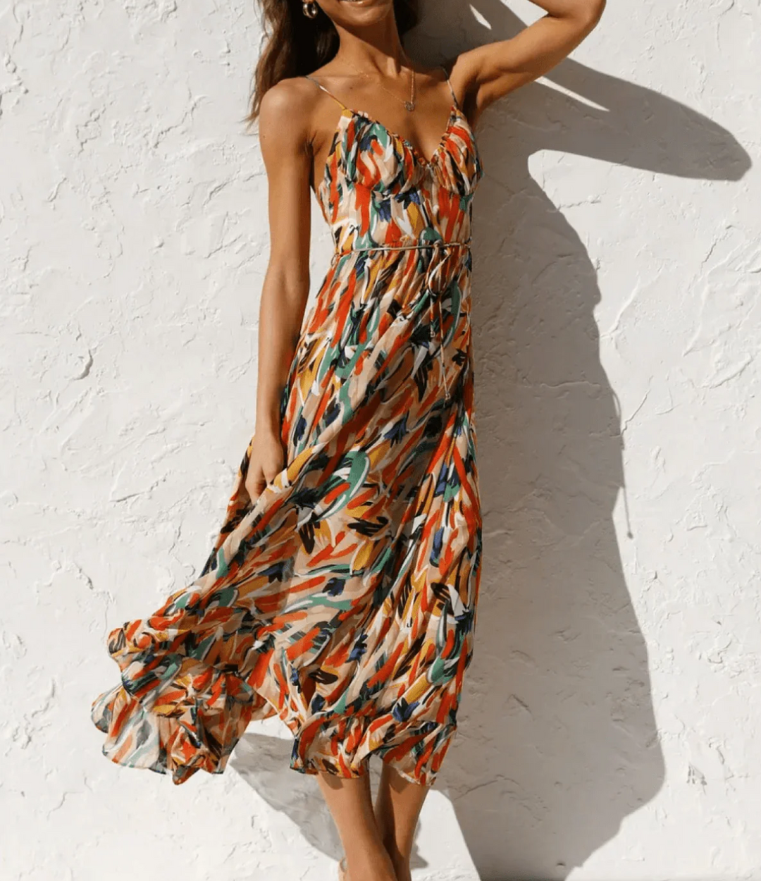 La Scintilla | Robe Midi Couleur Éclatante