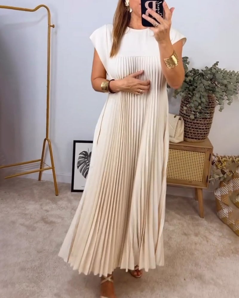 La Scintilla | Robe Plissée Sans Manches