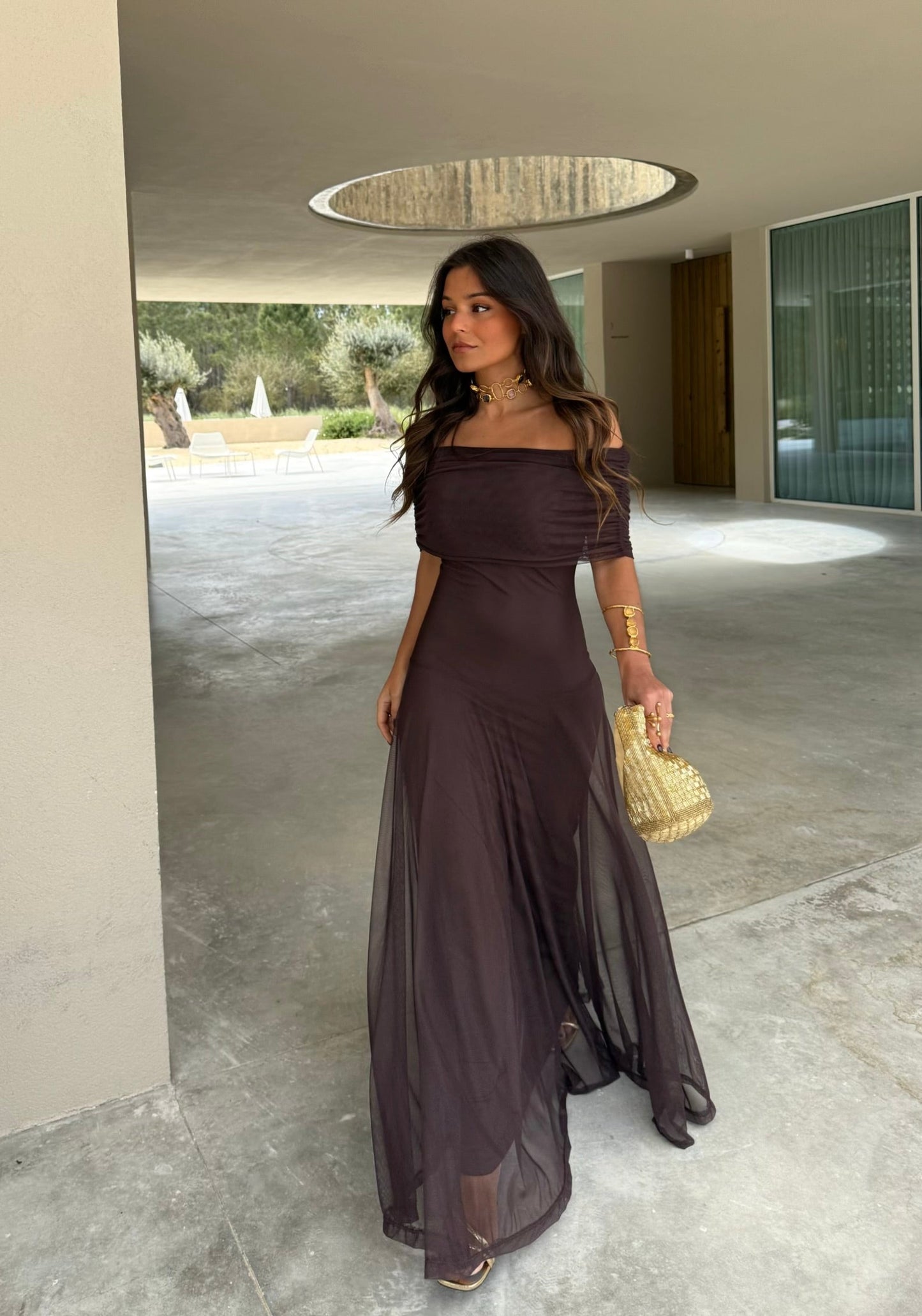 Maxi Mesh Dress