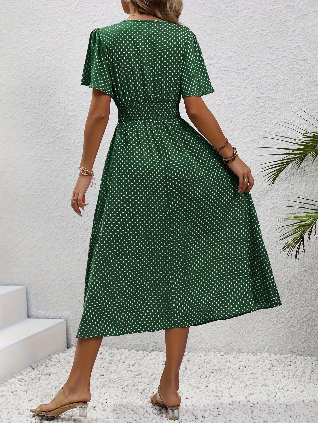 La Scintilla | Robe Élégante Pois Élisa