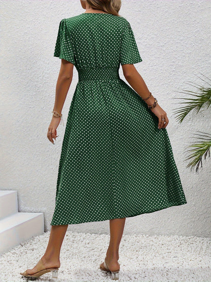 La Scintilla | Robe Élégante Pois Élisa