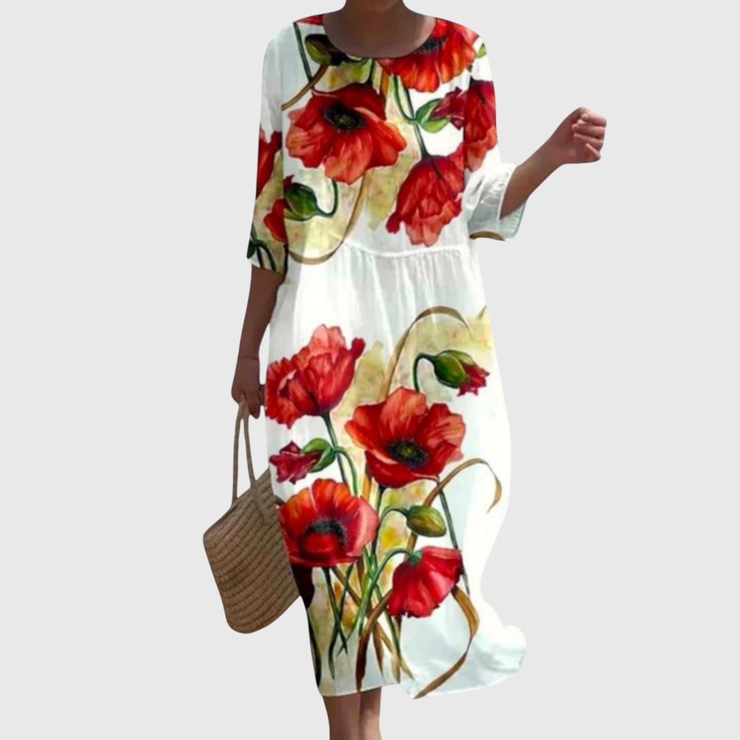 Elena™ | Robe Maxi Florale Élégante