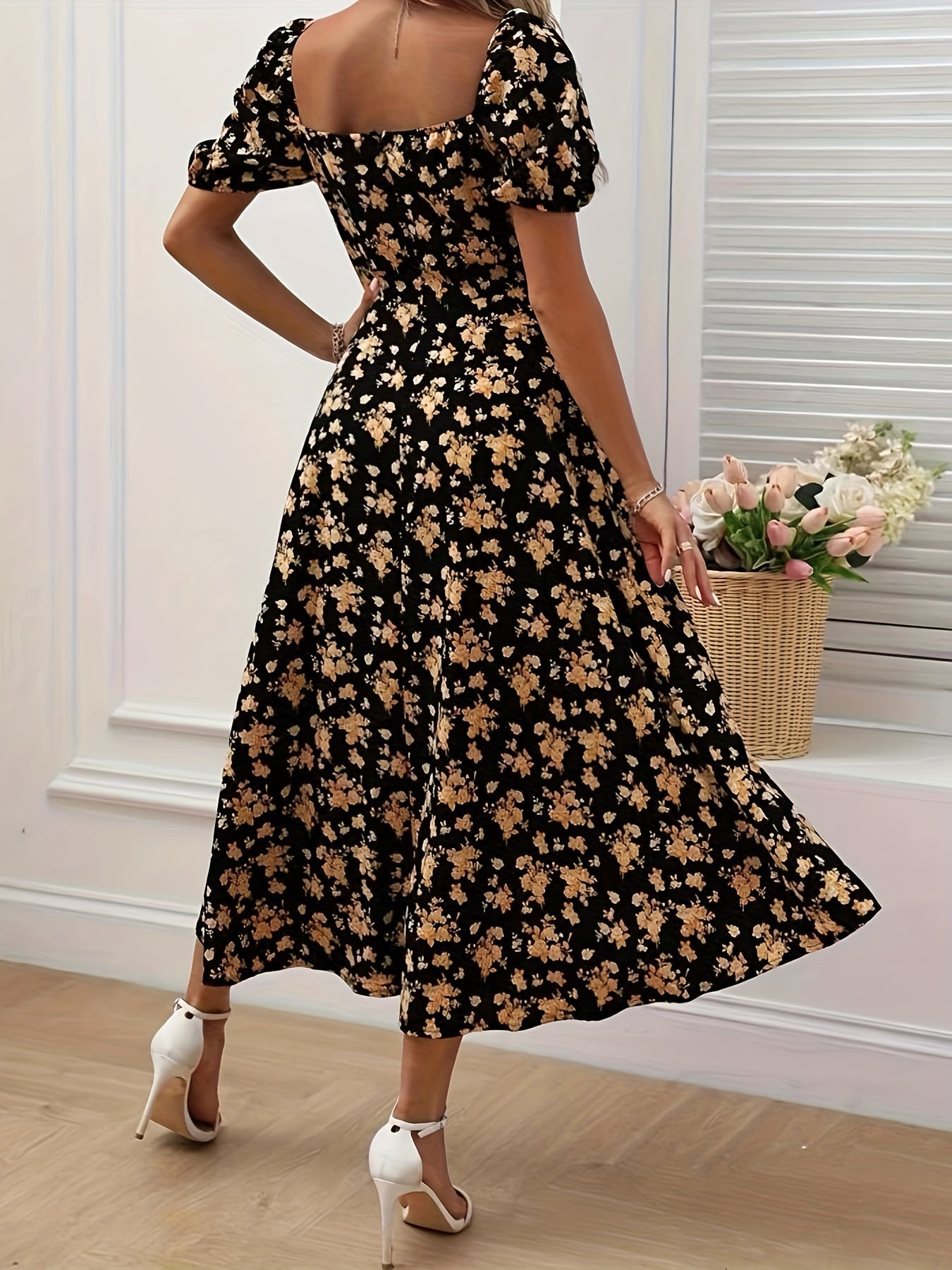 La Scintilla | Robe Élégante Florale Chloé