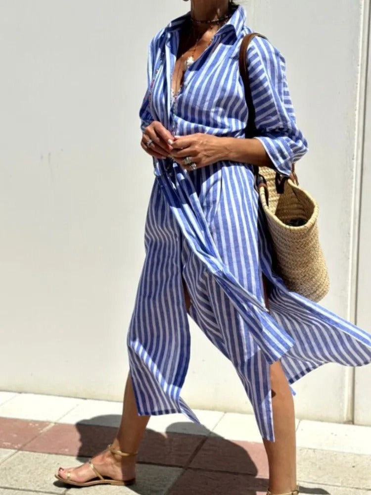 Grace™ | Robe Rayée Légère