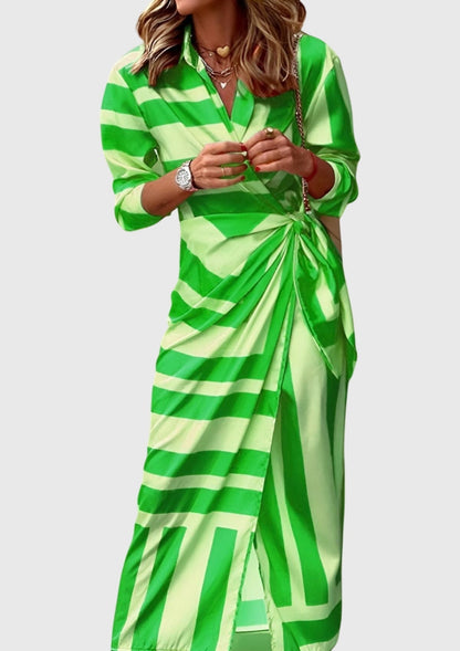 Everly | Robe Élégante Enveloppante avec Imprimé