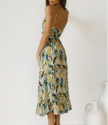 La Scintilla | Robe Midi Couleur Éclatante