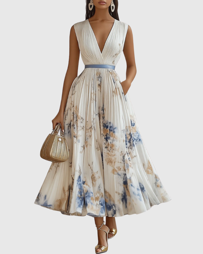 Rowella | Élégant Robe Maxi Plissée