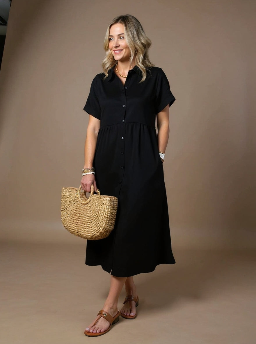 La Scintilla | Robe Élégante à Rayures Claires