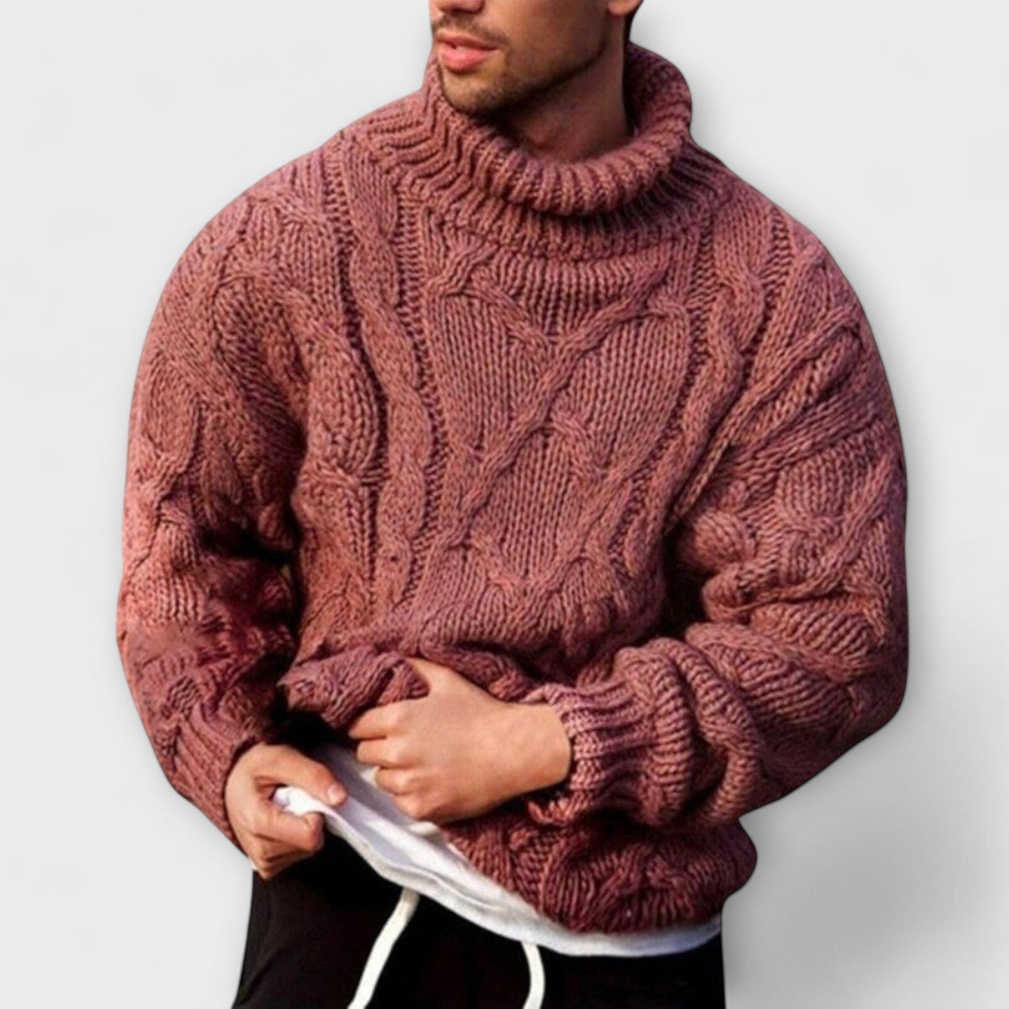 Victor - Pull Montant Élégant Hiver