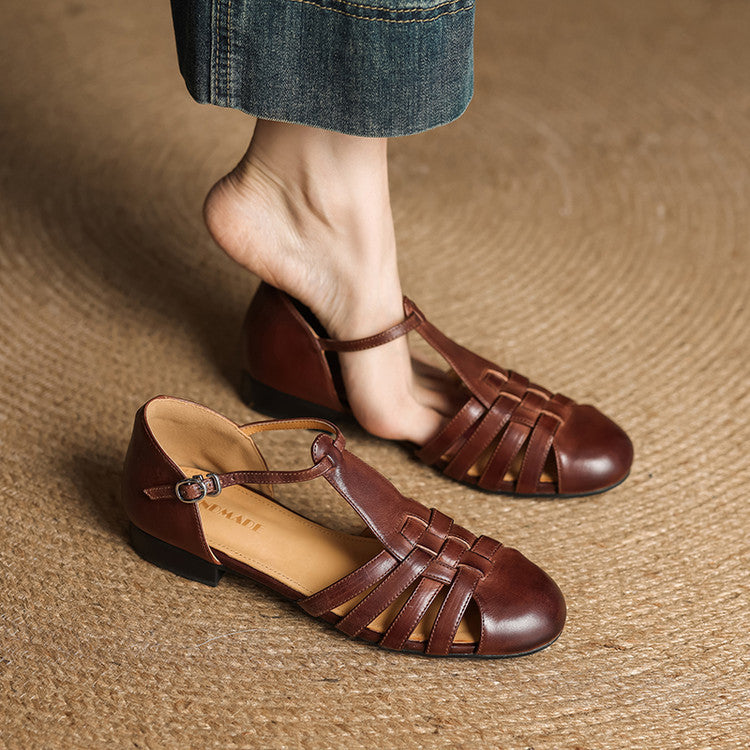 Solene - Ballerines Orthopédiques en Cuir